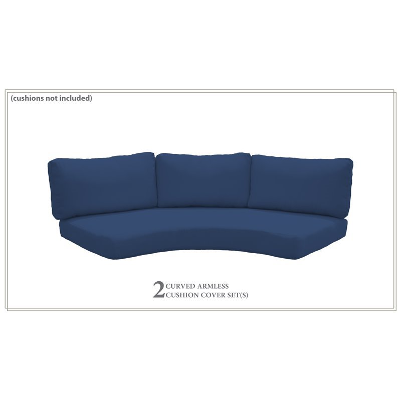 Afuera Living Contemporary Water Resistant Cover Set in Navy