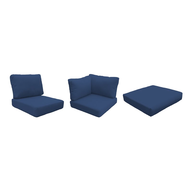 Afuera Living Contemporary Water Resistant Cover Set in Navy