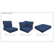Afuera Living Contemporary Water Resistant Cover Set in Navy