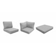 Afuera Living Contemporary Water Resistant Cover Set in Grey