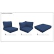 Afuera Living Contemporary Water Resistant Cover Set in Navy