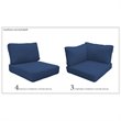 Afuera Living Contemporary Water Resistant Cover Set in Navy