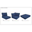 Afuera Living Contemporary Water Resistant Cover Set in Navy
