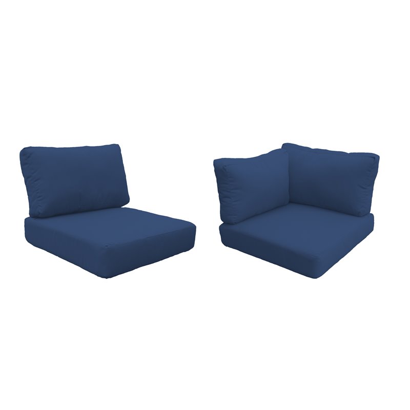 Afuera Living Contemporary Water Resistant Cover Set in Navy