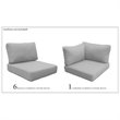 Afuera Living Contemporary Water Resistant Cover Set in Grey