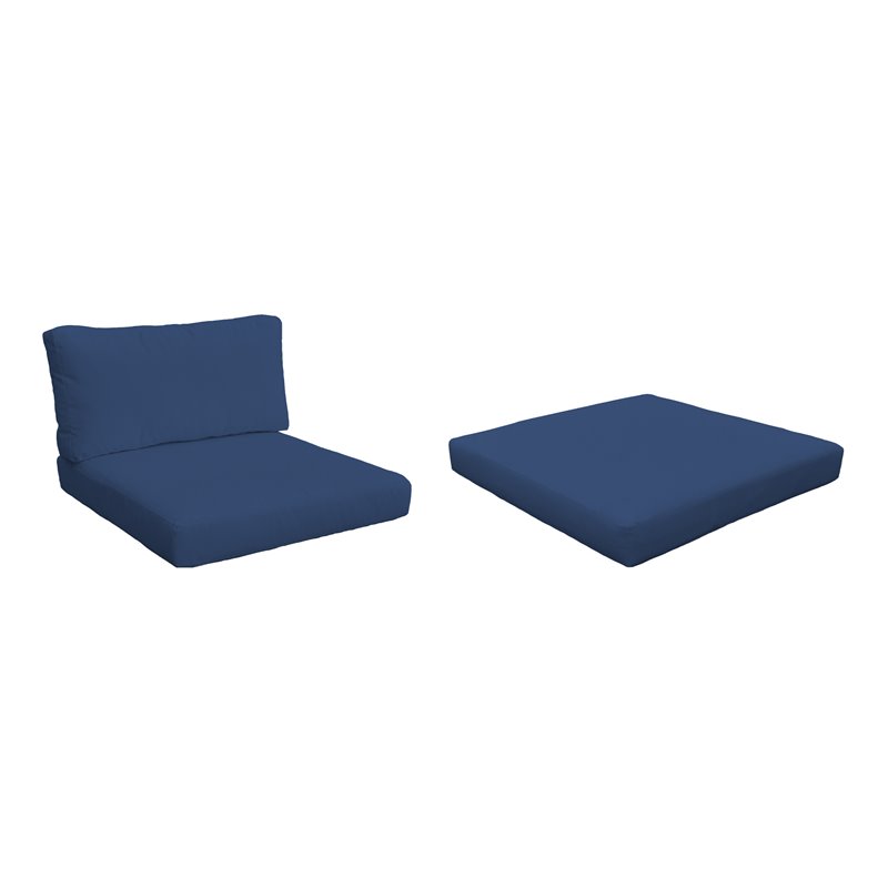 Afuera Living Contemporary Water Resistant Cover Set in Navy