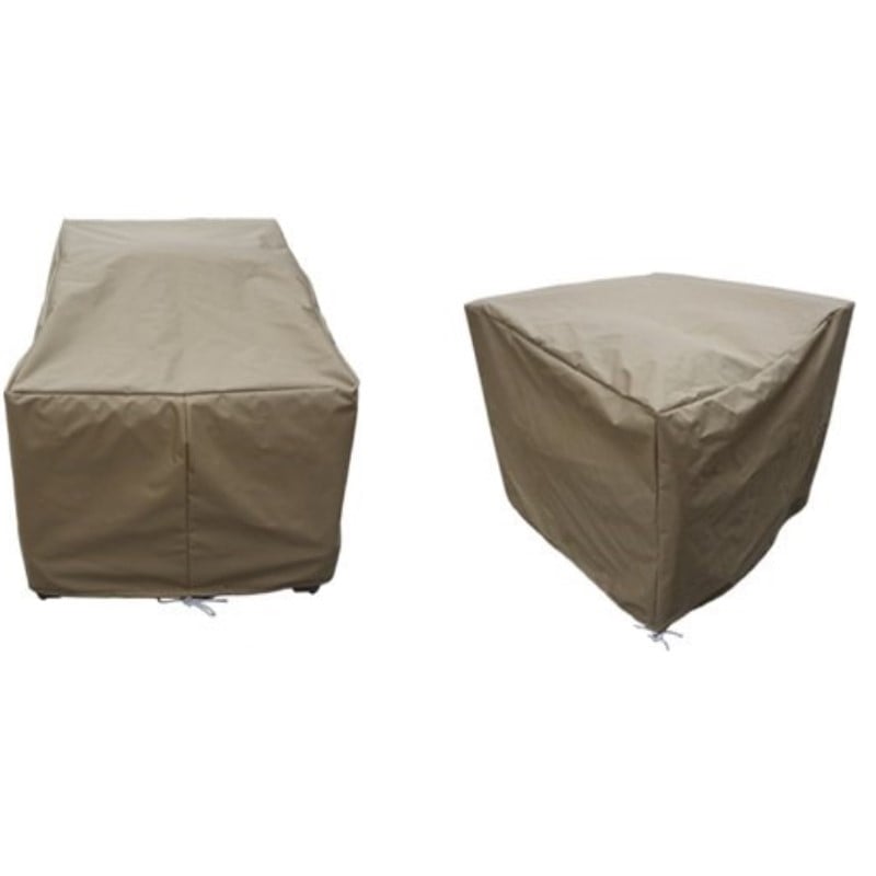 Afuera Living Contemporary Heavy Duty Fabric Protective Cover Set