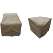 Afuera Living Contemporary Heavy Duty Fabric Protective Cover Set