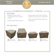 Afuera Living Contemporary Heavy Duty Fabric Protective Cover Set