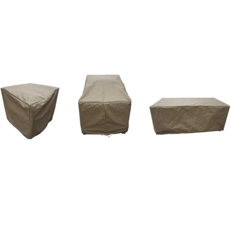 Afuera Living Contemporary Heavy Duty Fabric Protective Cover Set