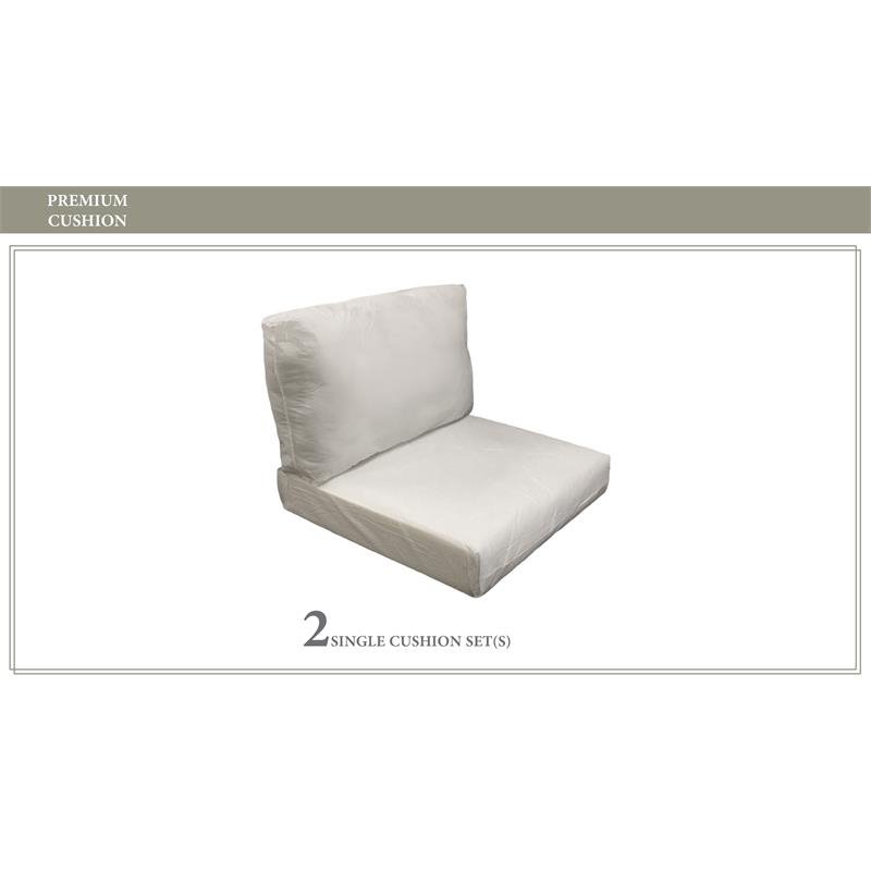 Afuera Living Weather & Water Resistant High Back Cushion Set