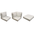 Afuera Living Weather & Water Resistant High Back Cushion Set