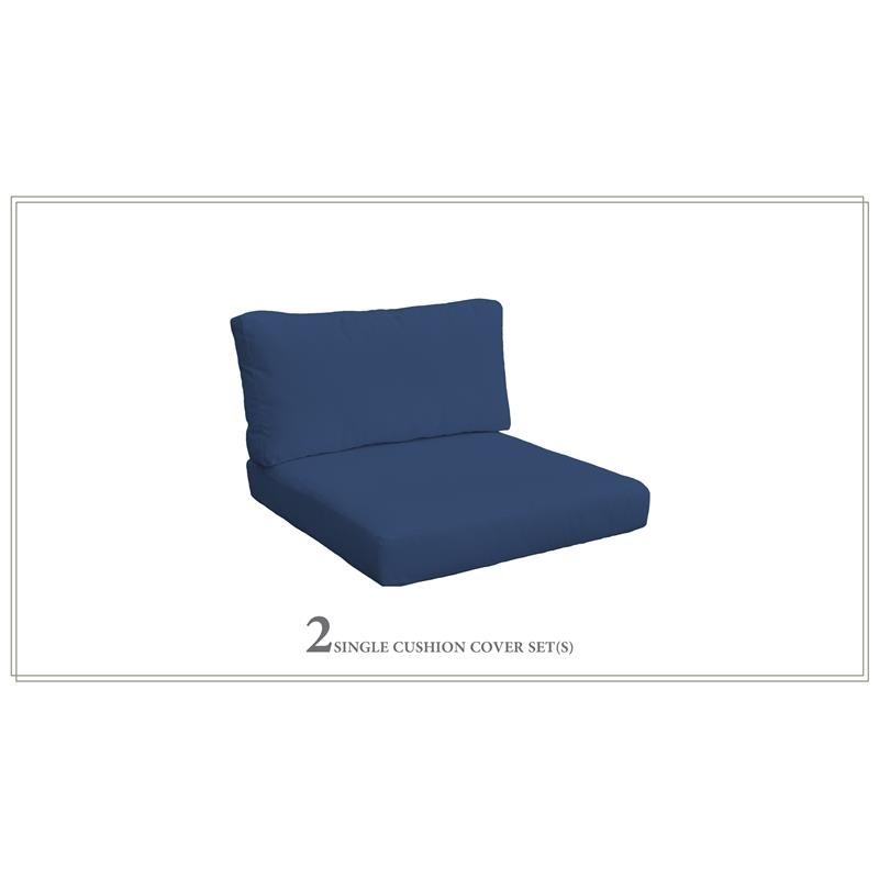 Afuera Living Contemporary Weather & Water Resistant Cushion Set in Navy