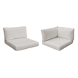 Afuera Living Weather & Water Resistant Cushion Set in Beige