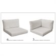 Afuera Living Weather & Water Resistant Cushion Set in Beige