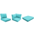 Afuera Living Contemporary Water Resistant Cover Set in Aruba