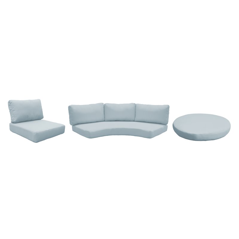 Afuera Living Contemporary Water Resistant Cover Set in Spa 08e
