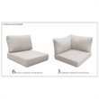 Afuera Living Contemporary Water Resistant Cover Set in Beige