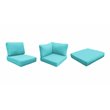 Afuera Living Contemporary Water Resistant Cover Set in Aruba