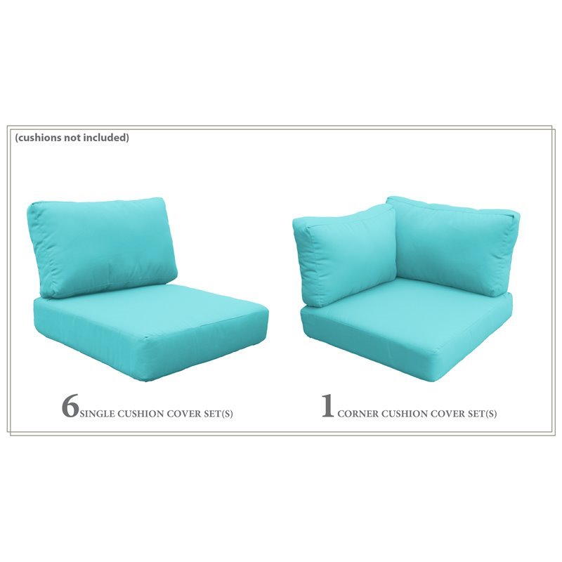 Afuera Living Contemporary Water Resistant Cover Set in Aruba