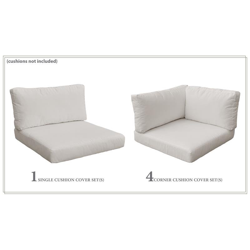 Afuera Living Contemporary Water Resistant Cover Set in Beige