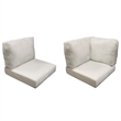 Afuera Living Weather & Water Resistant High Back Cushion Set