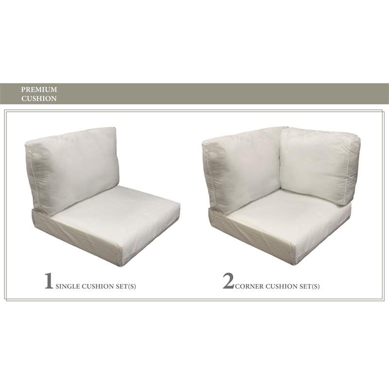 Afuera Living Weather & Water Resistant High Back Cushion Set