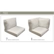 Afuera Living Weather & Water Resistant High Back Cushion Set