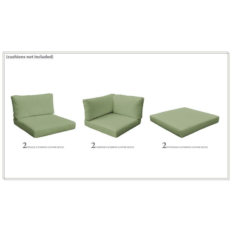 Afuera Living Contemporary Water Resistant Cover Set in Cilantro