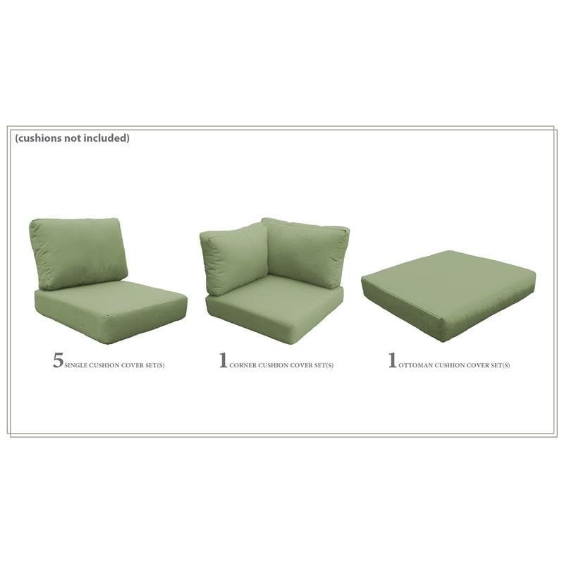 Afuera Living Contemporary Water Resistant Cover Set in Cilantro