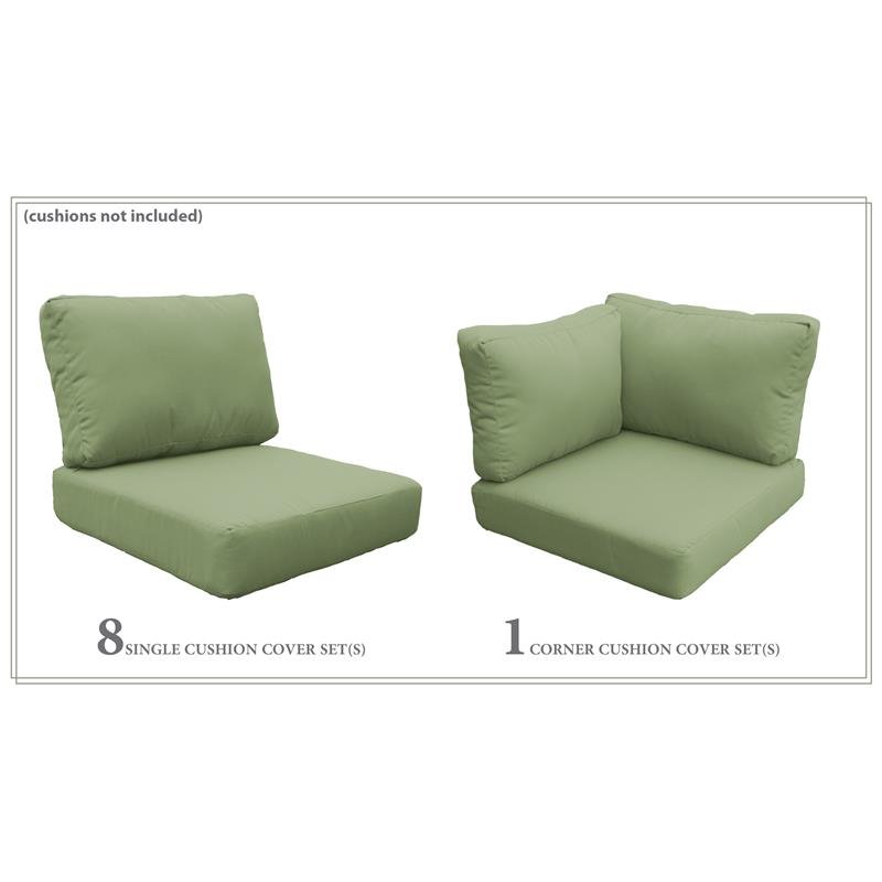 Afuera Living Contemporary Water Resistant Cover Set in Cilantro