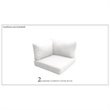 Afuera Living Contemporary Water Resistant Cover Set in Sail White