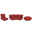 Afuera Living Contemporary Water Resistant Cover Set in Terracotta