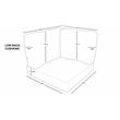 Afuera Living Contemporary Water Resistant Cover Set in Sail White