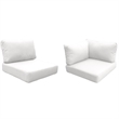 Afuera Living Contemporary Water Resistant Cover Set in Sail White
