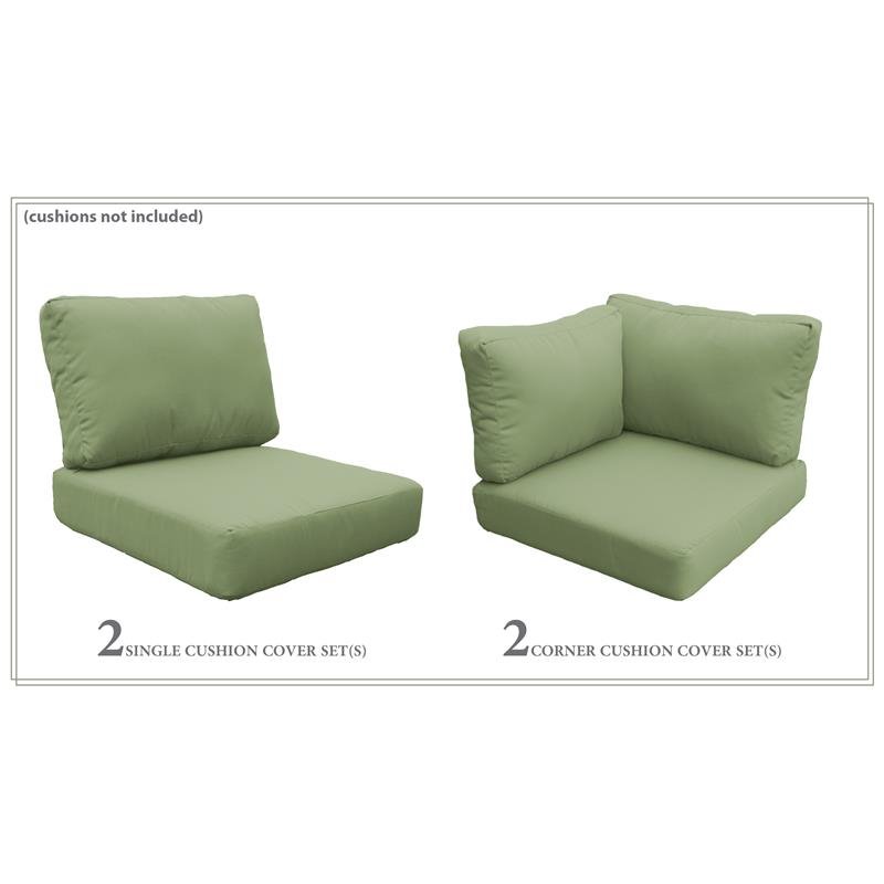 Afuera Living Contemporary Water Resistant Cover Set in Cilantro