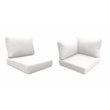 Afuera Living Contemporary Water Resistant Cover Set in Sail White