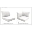 Afuera Living Contemporary Water Resistant Cover Set in Sail White