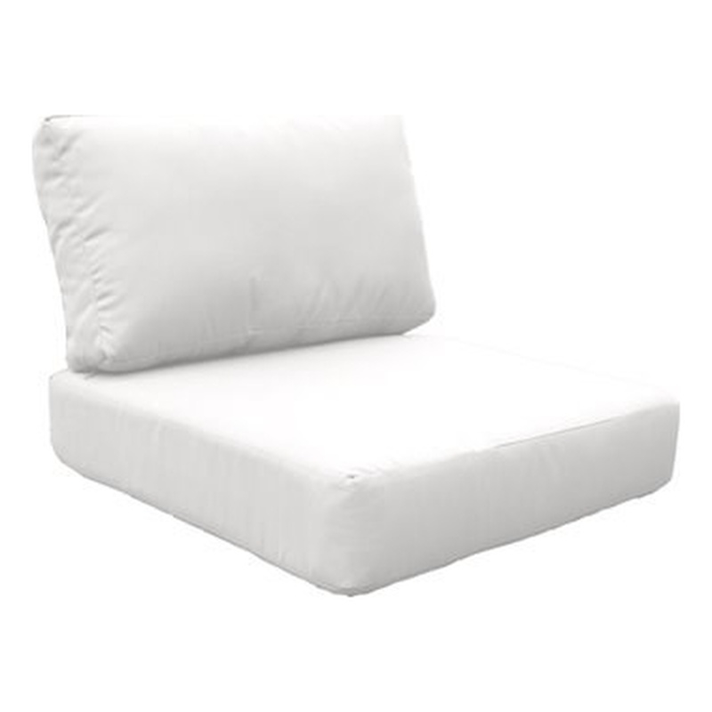 Afuera Living Contemporary Water Resistant Cover Set in Sail White