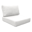 Afuera Living Contemporary Water Resistant Cover Set in Sail White
