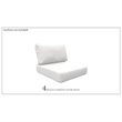 Afuera Living Contemporary Water Resistant Cover Set in Sail White