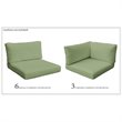 Afuera Living Contemporary Water Resistant Cover Set in Cilantro