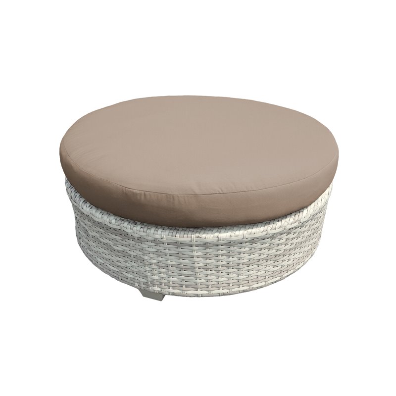 Afuera Living modern / Contemporary Round Coffee Table in Wheat