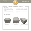 Afuera Living Contemporary Heavy Duty Fabric Protective Cover Set in Gray
