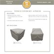 Afuera Living Contemporary Heavy Duty Fabric Protective Cover Set in Gray