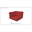 Afuera Living Contemporary Water Resistant Cover Set in Terracotta