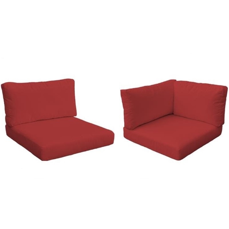 Afuera Living Contemporary Water Resistant Cover Set in Terracotta