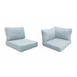 Afuera Living Weather & Water Resistant High Back Cushion Set in Spa