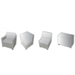 Afuera Living Contemporary 6 Piece All Weather Cover Set in Beige