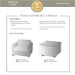 Afuera Living Contemporary 3 Piece All Weather Cover Set in Beige